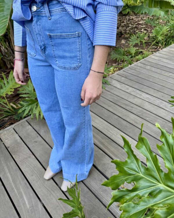 Pantalón Denim Wide Leg - Imagen 3