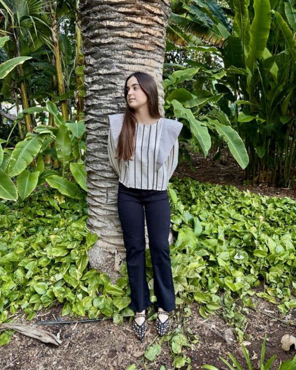 Blusa Rayas volante - Imagen 3
