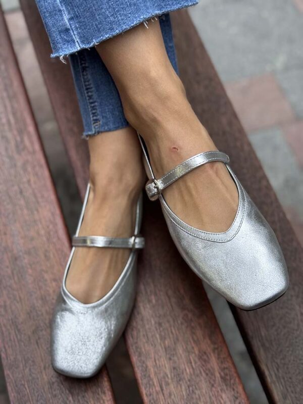 Merceditas de Piel Bryan Stepwise color plata