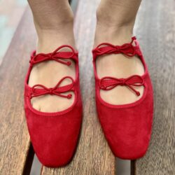Mules rojos en antelina