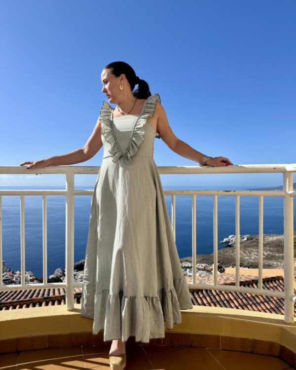 Vestido vichy volante