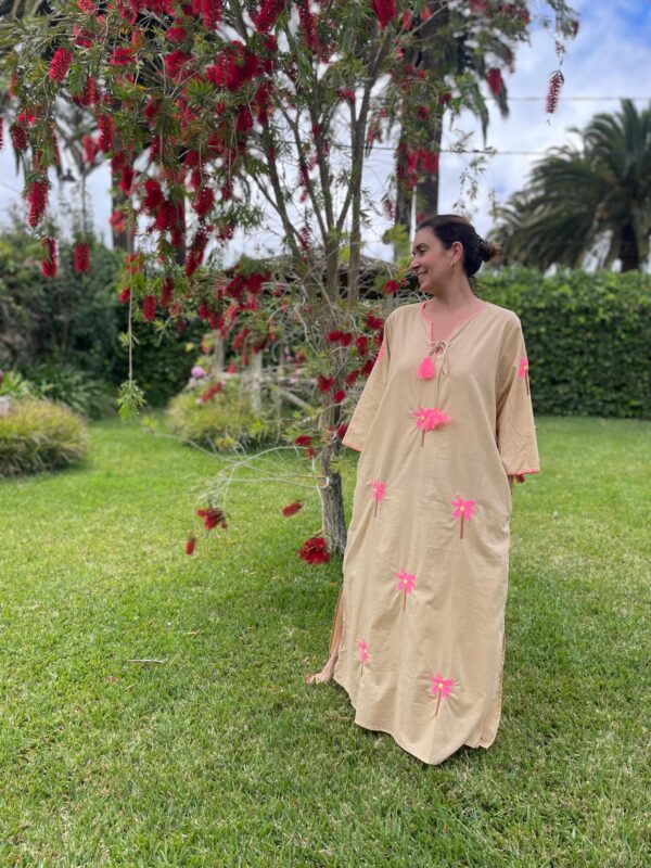 Kaftan Bali en Beige