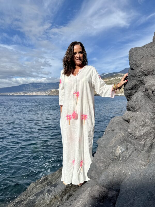 Kaftan Bali en blanco